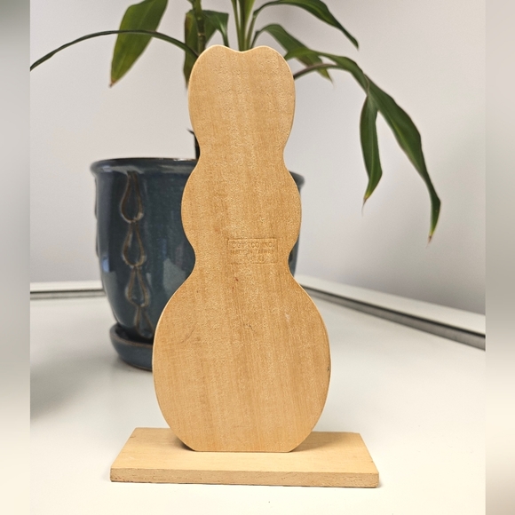 Vintage GiftCo Inc Wood Easter Bunny Rabbit Lollipop Stand 8.25" - Picture 2 of 5